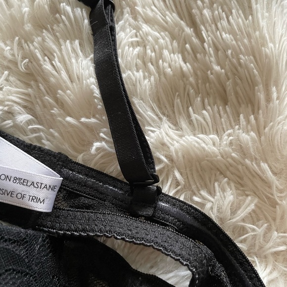 La Vie En Rose Black lace push-up bra 34A - Picture 6 of 6